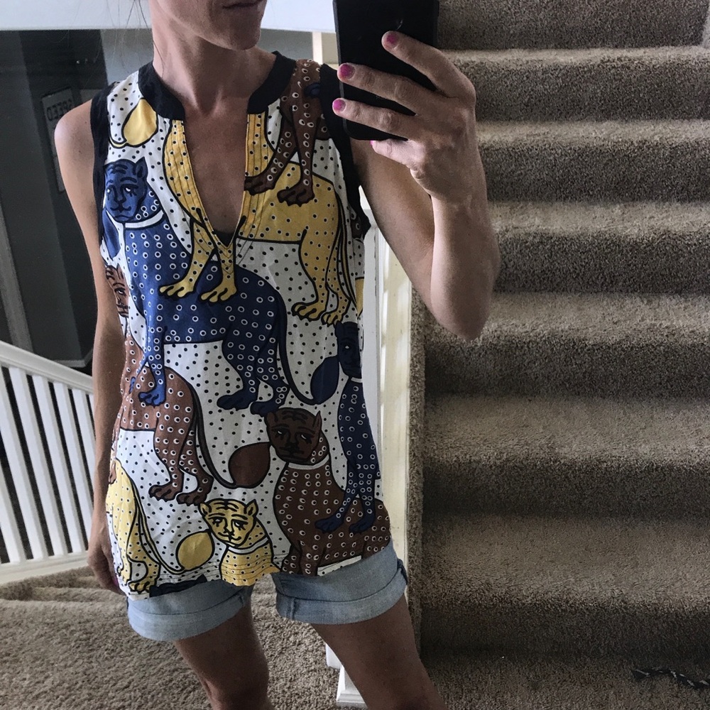 Corylyncarter silk tunic